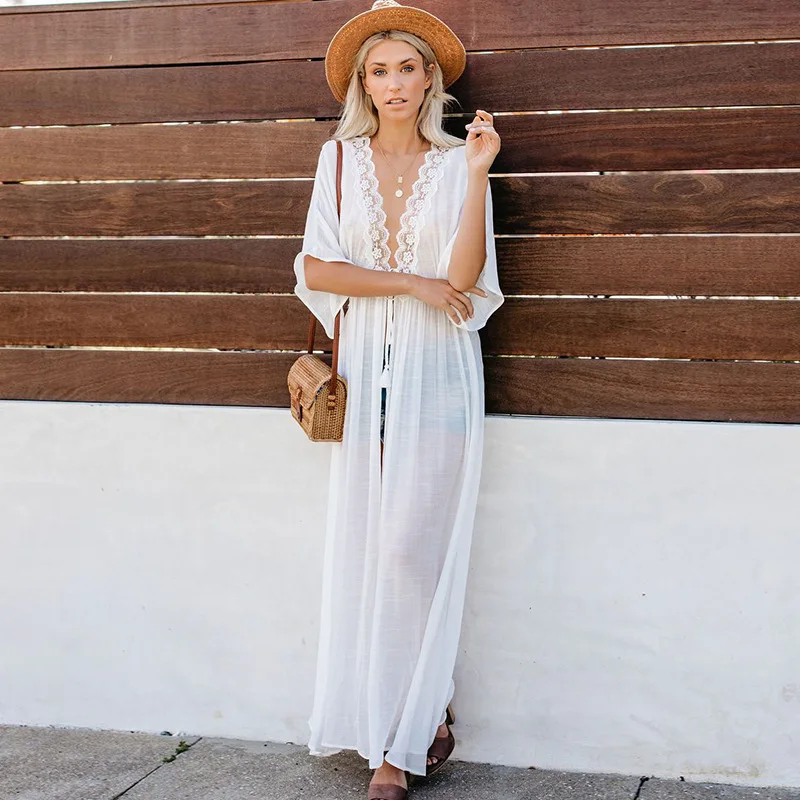 Women Beach Dress Swimwear Sex - Cover Up Kaftan review and price