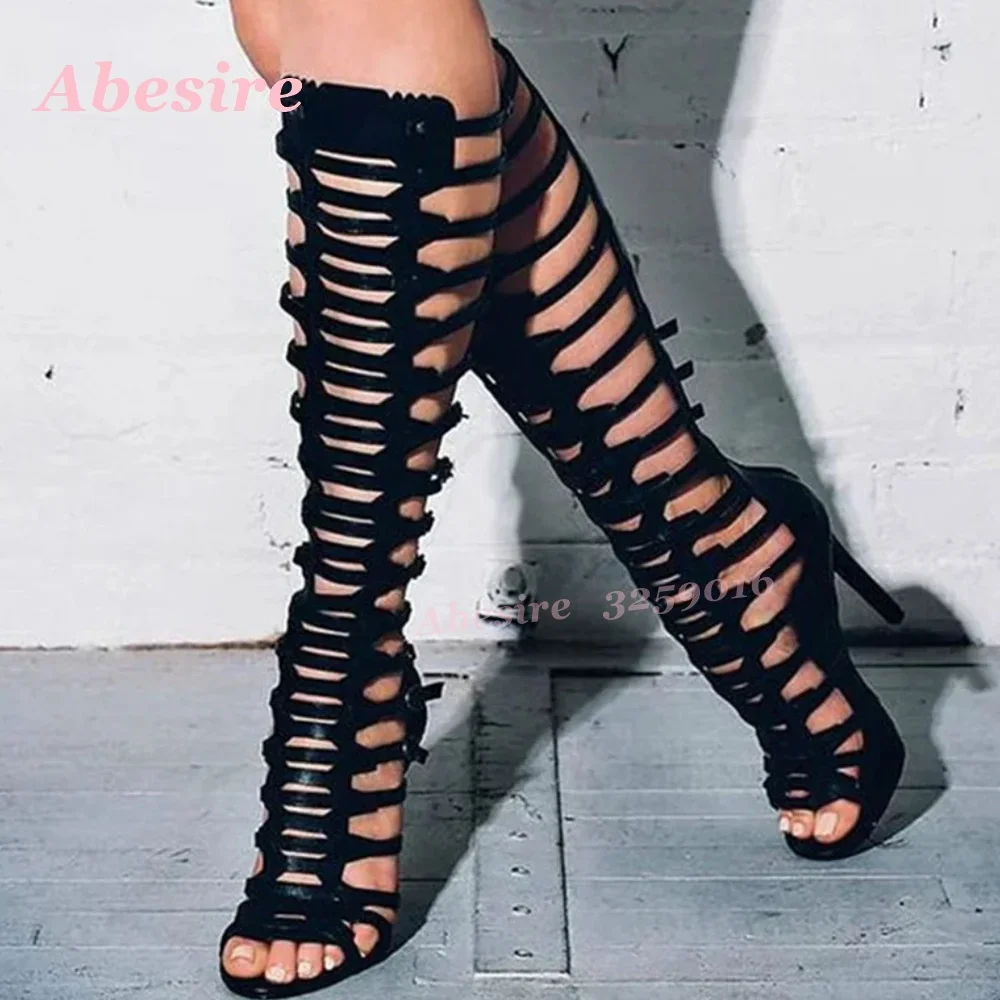 Peep Toe Multi-Buckled Summer  - Sandal Strappy Heeled review and price