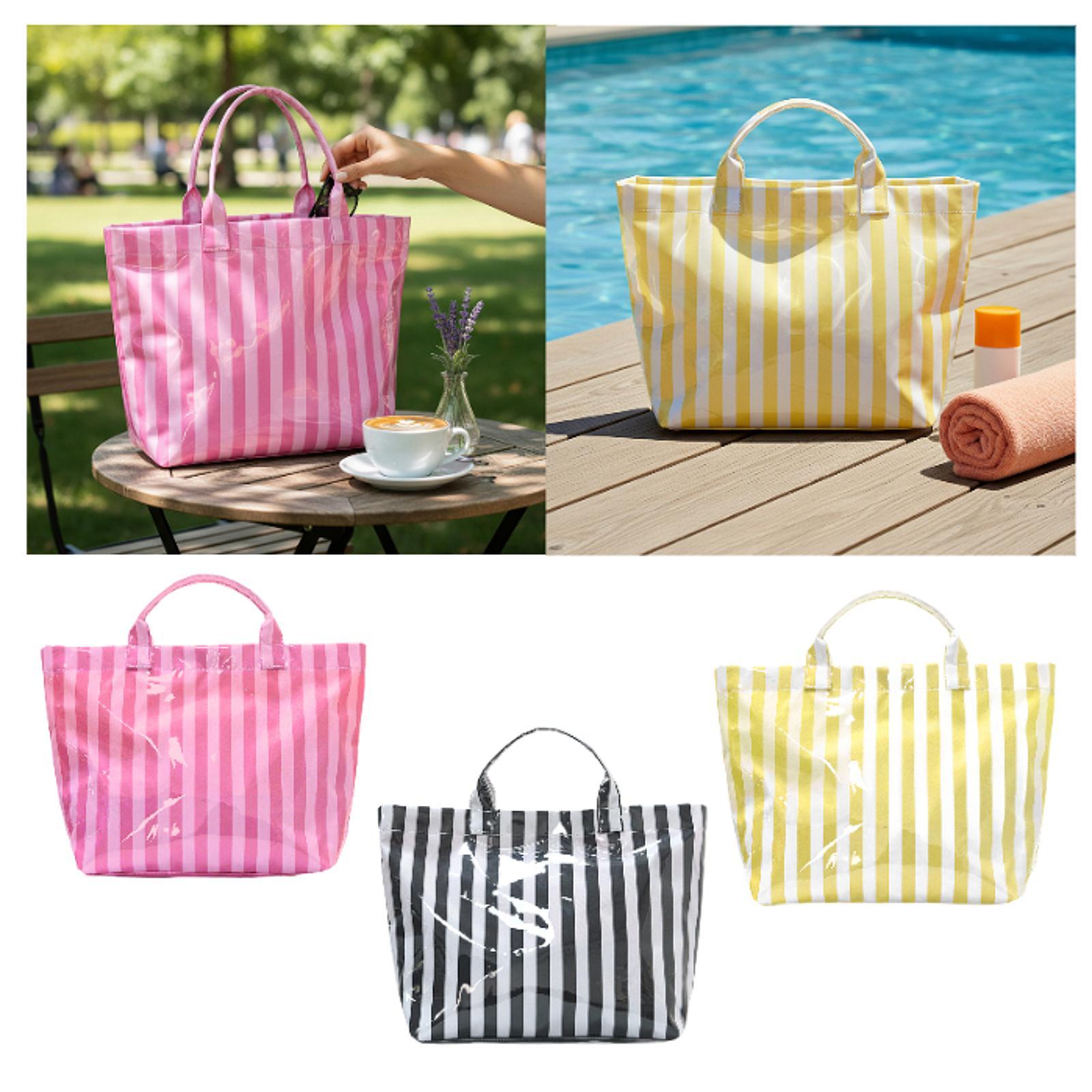 Large Striped Waterproof Tote  - Tote Bag Beach review and price